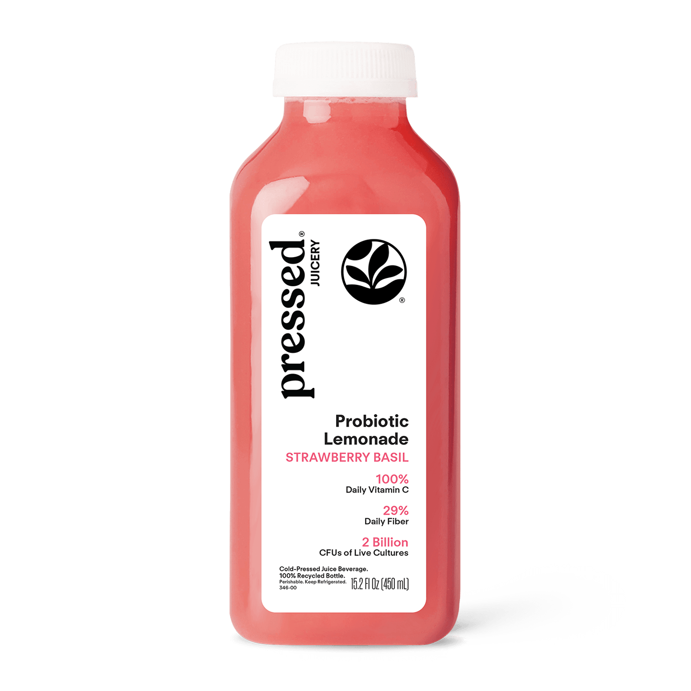 Strawberry Basil Probiotic Lemonade