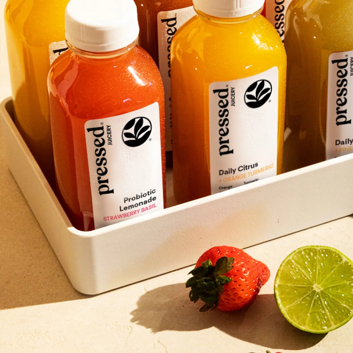 Strawberry Basil Probiotic Lemonade